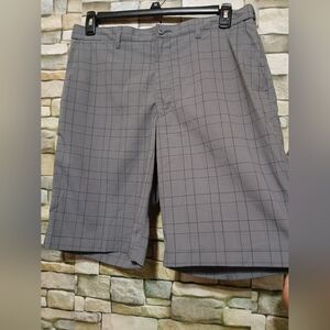 PGA Tour Gray Plaid Men's Athletic‎ Shorts